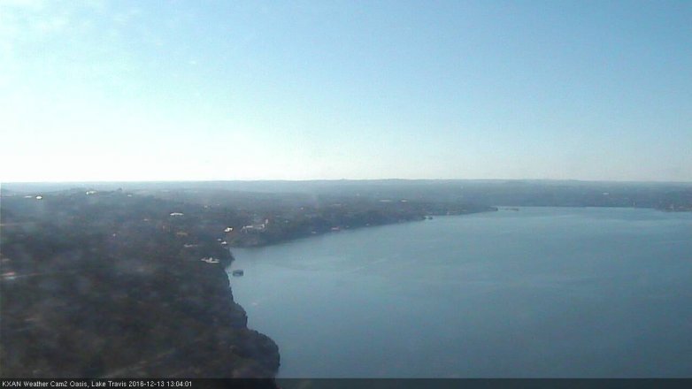 Lake Travis webcam, December 13, 2016 12:10 PM CT