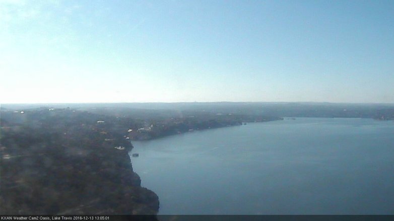Lake Travis webcam, December 13, 2016 12:20 PM CT