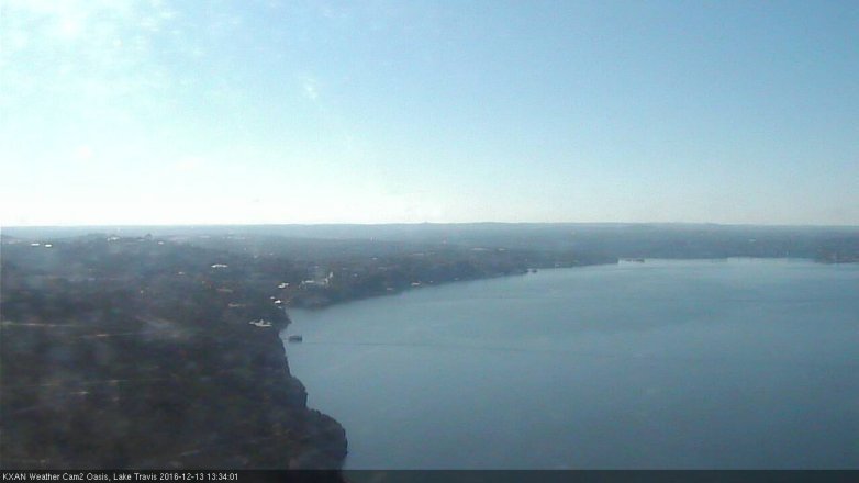Lake Travis webcam, December 13, 2016 12:50 PM CT
