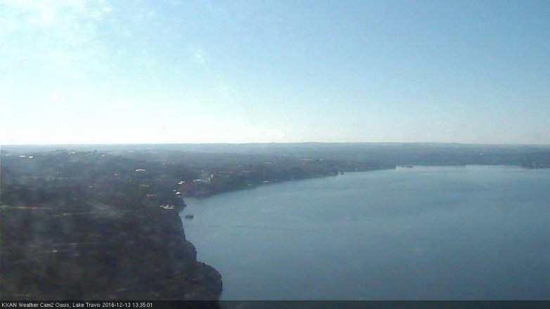Lake Travis webcam, December 13, 2016 12:55 PM CT