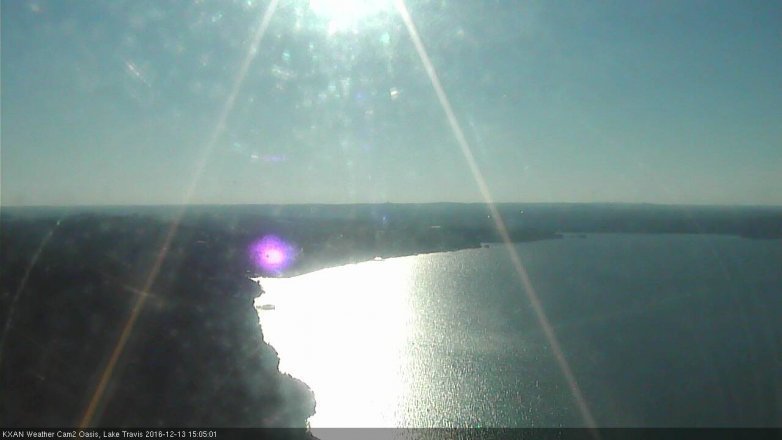 Lake Travis webcam, December 13, 2016 2:25 PM CT