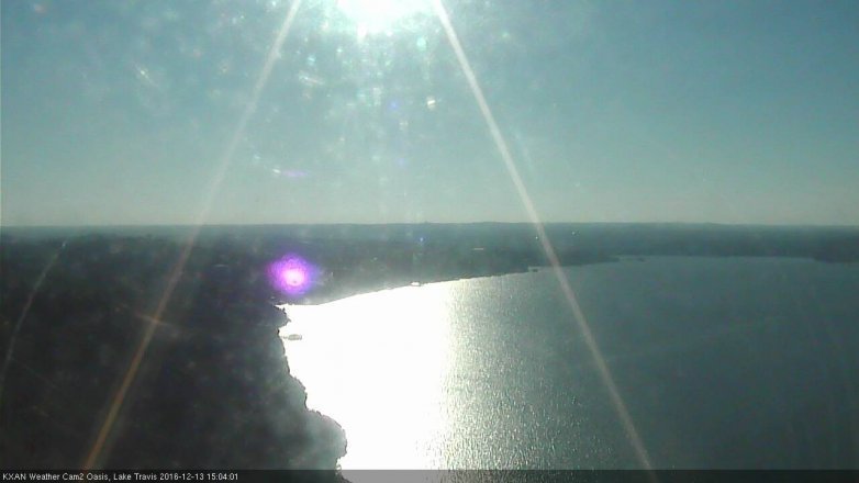 Lake Travis webcam, December 13, 2016 2:30 PM CT