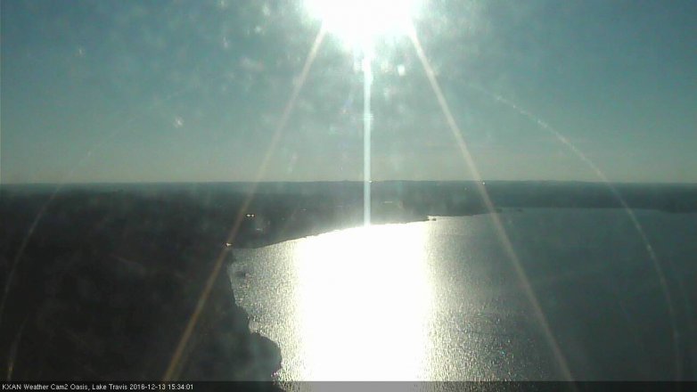 Lake Travis webcam, December 13, 2016 2:45 PM CT
