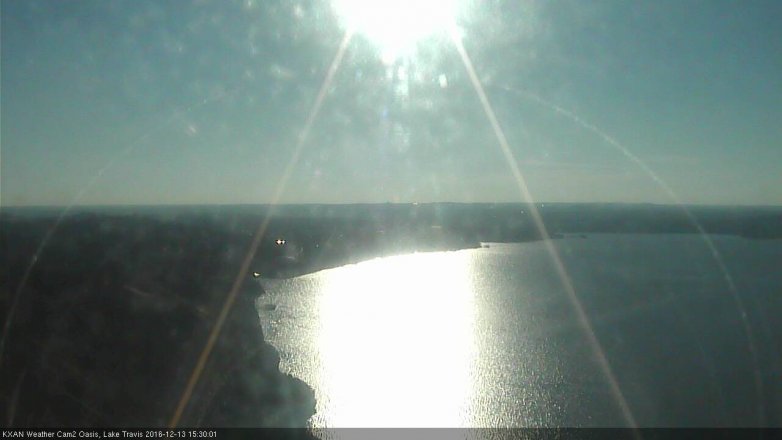 Lake Travis webcam, December 13, 2016 2:50 PM CT