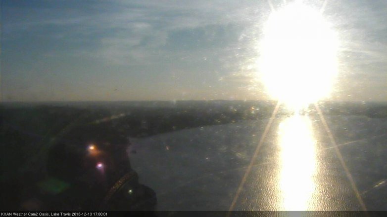 Lake Travis webcam, December 13, 2016 4:30 PM CT