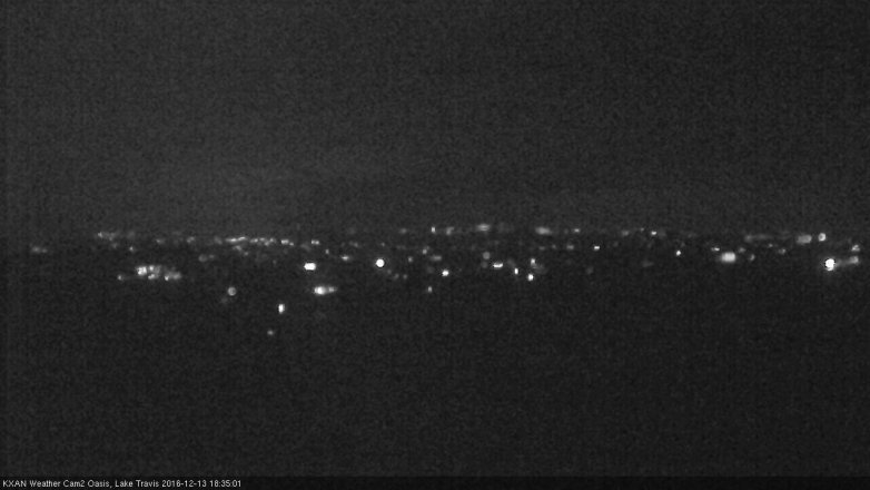 Lake Travis webcam, December 13, 2016 5:40 PM CT