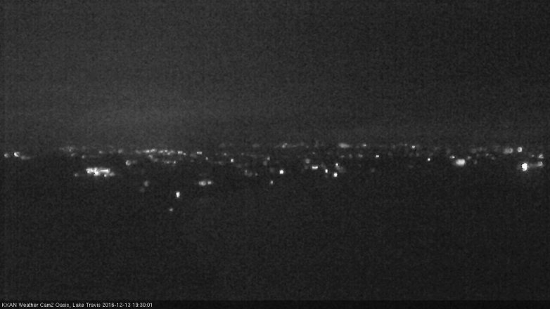 Lake Travis webcam, December 13, 2016 6:50 PM CT