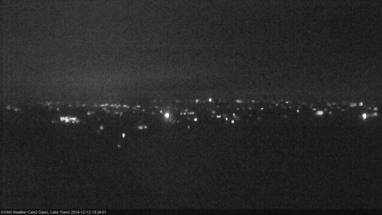 Lake Travis webcam, December 13, 2016 6:55 PM CT