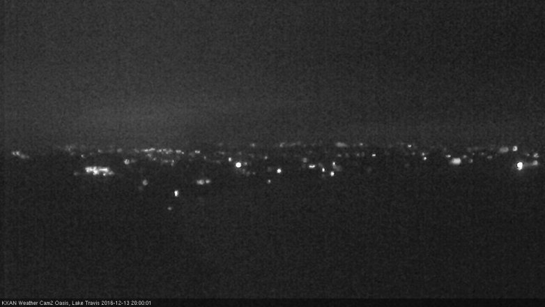 Lake Travis webcam, December 13, 2016 7:05 PM CT