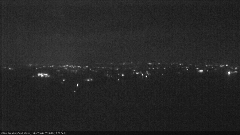 Lake Travis webcam, December 13, 2016 8:20 PM CT