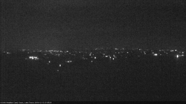 Lake Travis webcam, December 13, 2016 8:30 PM CT
