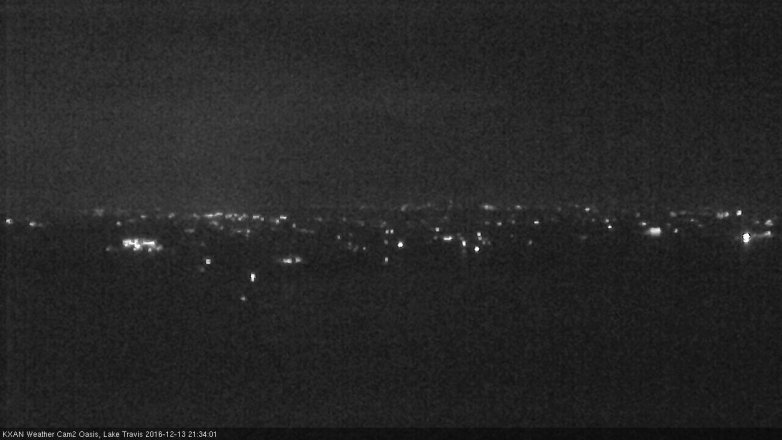 Lake Travis webcam, December 13, 2016 9:05 PM CT