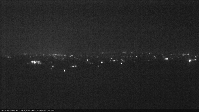 Lake Travis webcam, December 13, 2016 9:35 PM CT