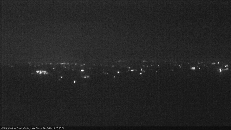Lake Travis webcam, December 13, 2016 10:10 PM CT