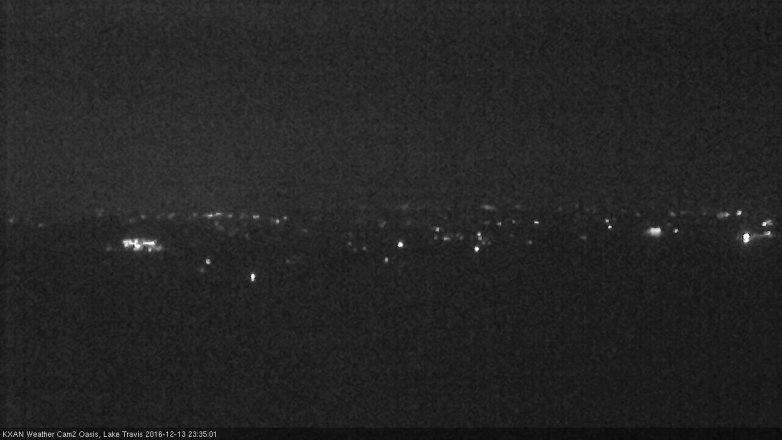 Lake Travis webcam, December 13, 2016 11:05 PM CT