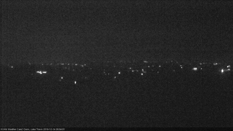 Lake Travis webcam, December 13, 2016 11:35 PM CT