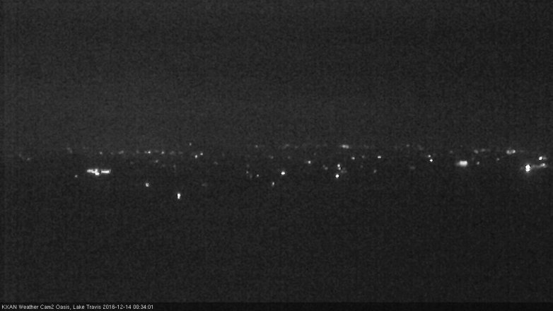 Lake Travis webcam, December 13, 2016 11:55 PM CT