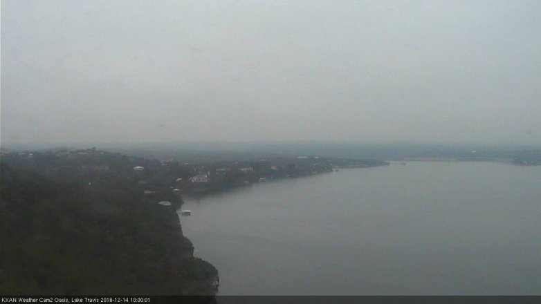 Lake Travis webcam, December 14, 2016 9:05 AM CT