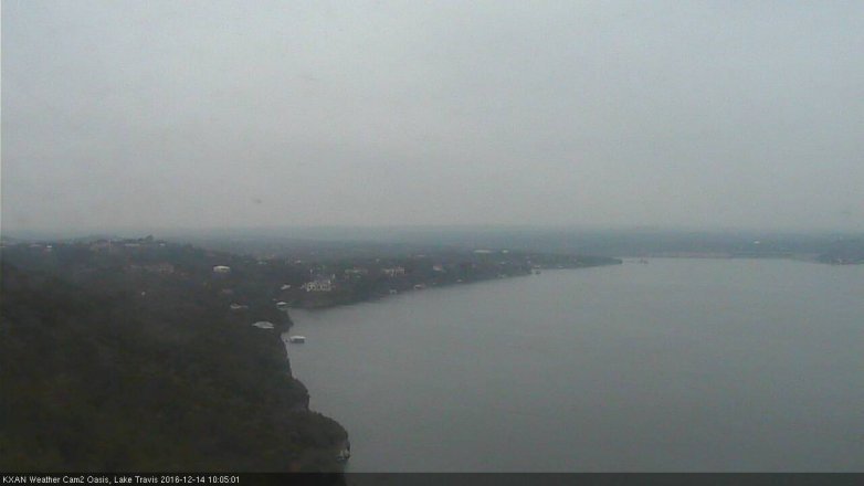 Lake Travis webcam, December 14, 2016 9:15 AM CT