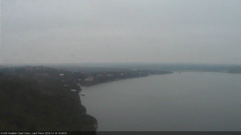 Lake Travis webcam, December 14, 2016 9:55 AM CT