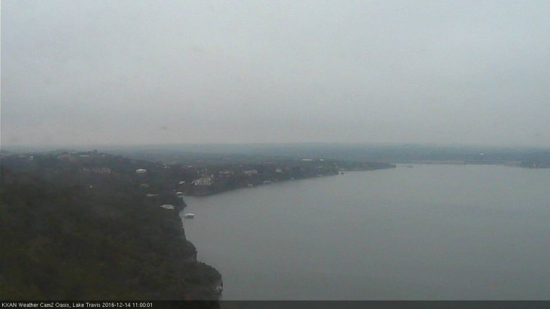 Lake Travis webcam, December 14, 2016 10:20 AM CT