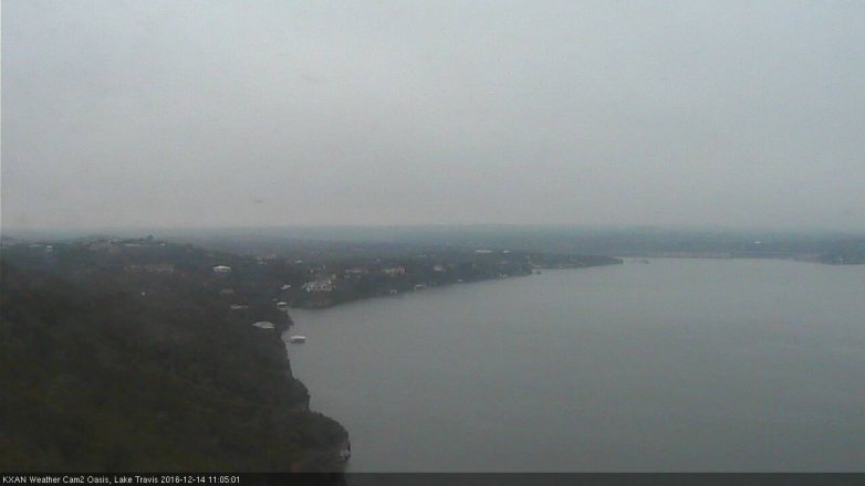Lake Travis webcam, December 14, 2016 10:25 AM CT