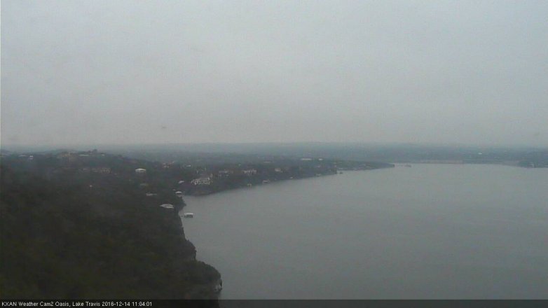 Lake Travis webcam, December 14, 2016 10:30 AM CT
