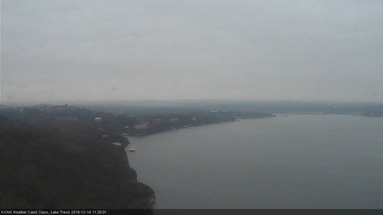 Lake Travis webcam, December 14, 2016 10:50 AM CT