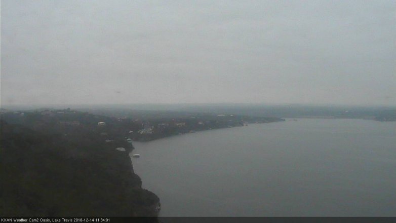 Lake Travis webcam, December 14, 2016 10:55 AM CT