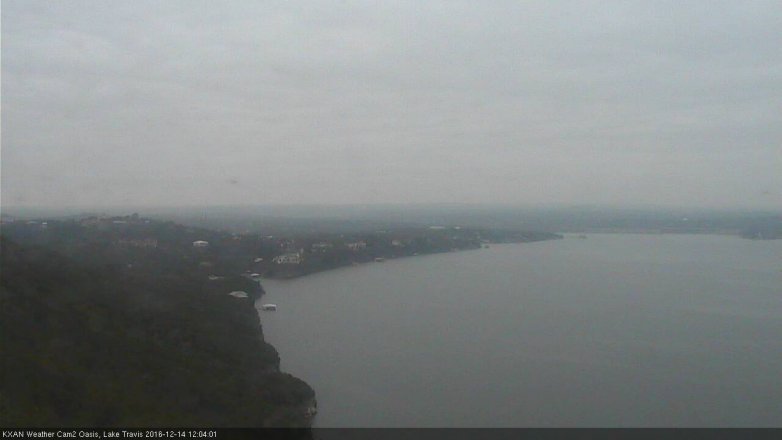 Lake Travis webcam, December 14, 2016 11:20 AM CT