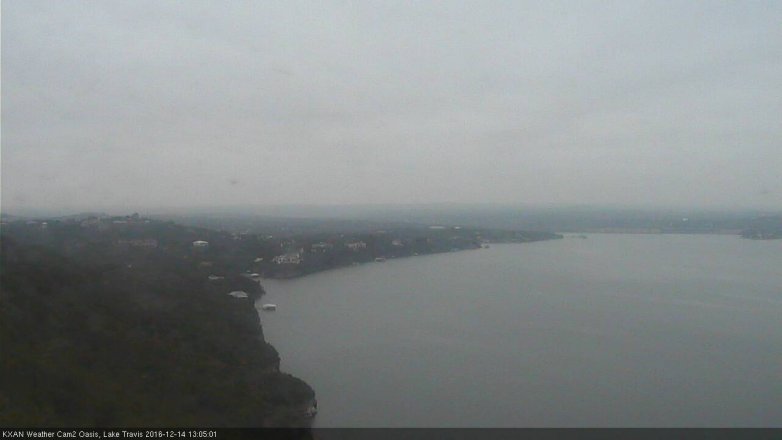 Lake Travis webcam, December 14, 2016 12:30 PM CT