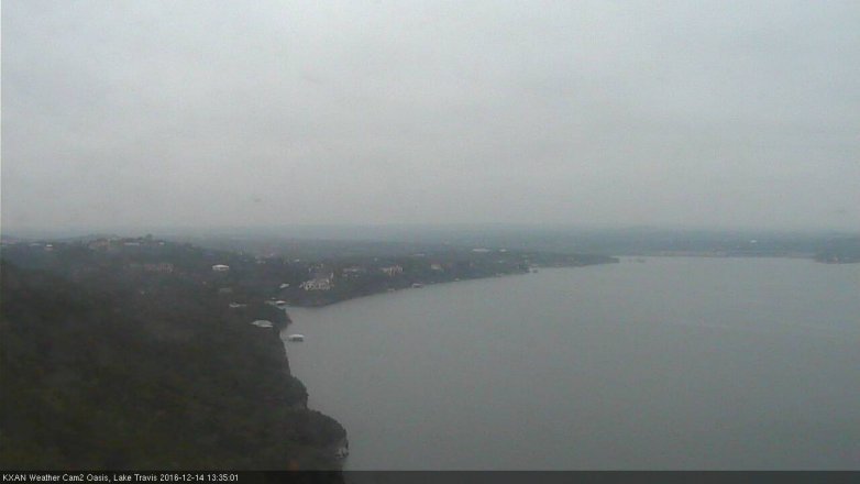 Lake Travis webcam, December 14, 2016 12:50 PM CT