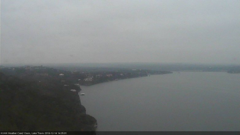 Lake Travis webcam, December 14, 2016 1:45 PM CT