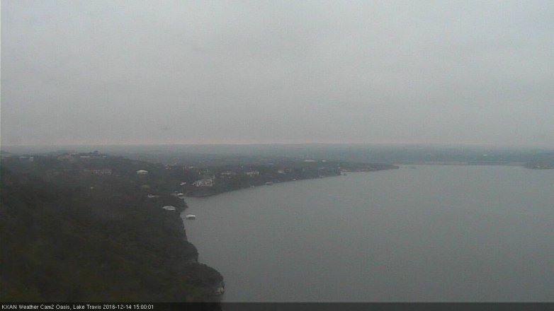 Lake Travis webcam, December 14, 2016 2:05 PM CT