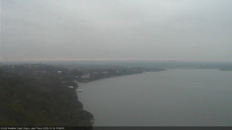 Lake Travis webcam, December 14, 2016 2:35 PM CT