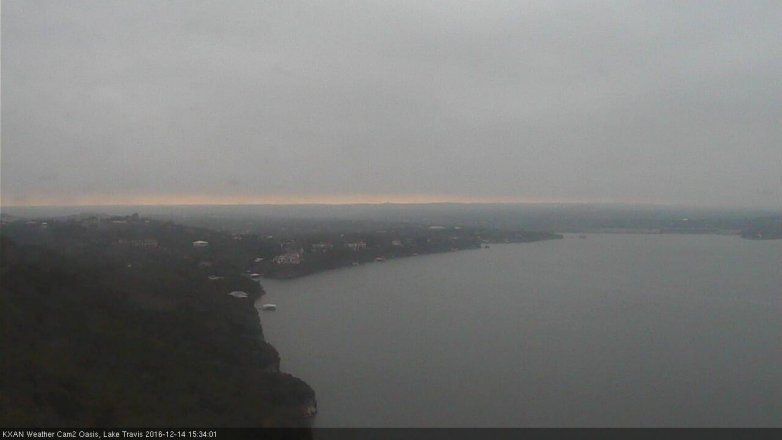 Lake Travis webcam, December 14, 2016 2:50 PM CT