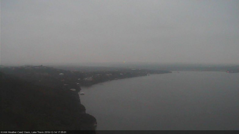Lake Travis webcam, December 14, 2016 5:05 PM CT