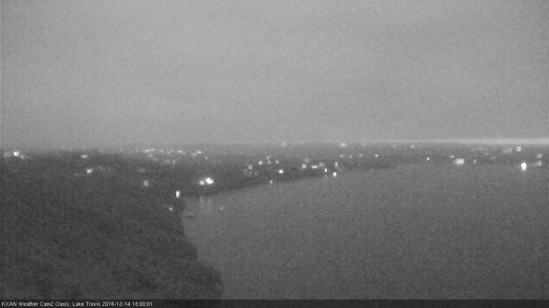 Lake Travis webcam, December 14, 2016 5:10 PM CT
