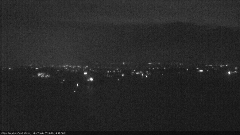 Lake Travis webcam, December 14, 2016 5:50 PM CT