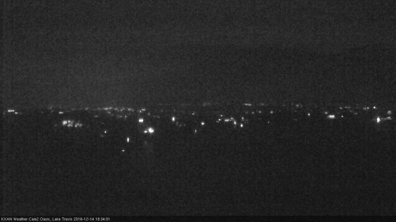 Lake Travis webcam, December 14, 2016 6:00 PM CT