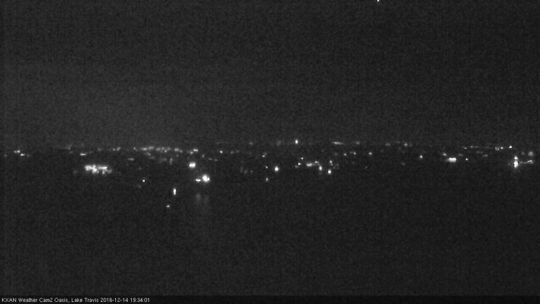 Lake Travis webcam, December 14, 2016 6:40 PM CT