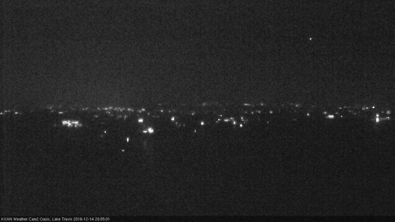 Lake Travis webcam, December 14, 2016 7:20 PM CT