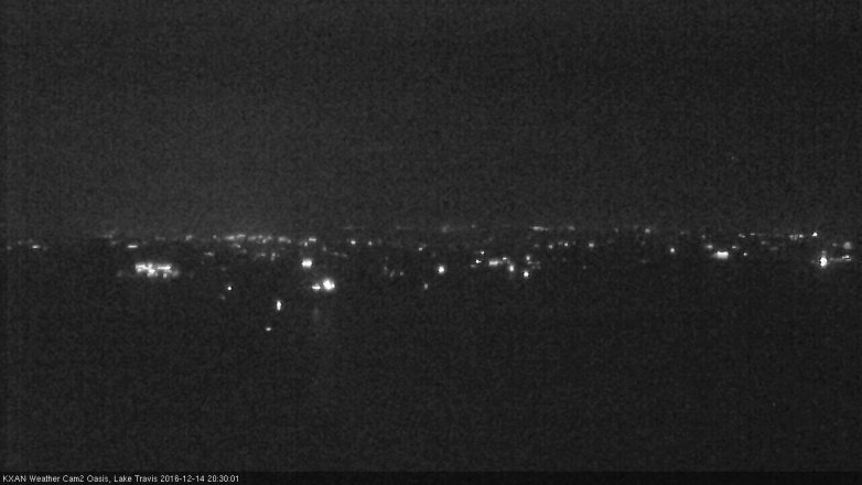 Lake Travis webcam, December 14, 2016 7:35 PM CT