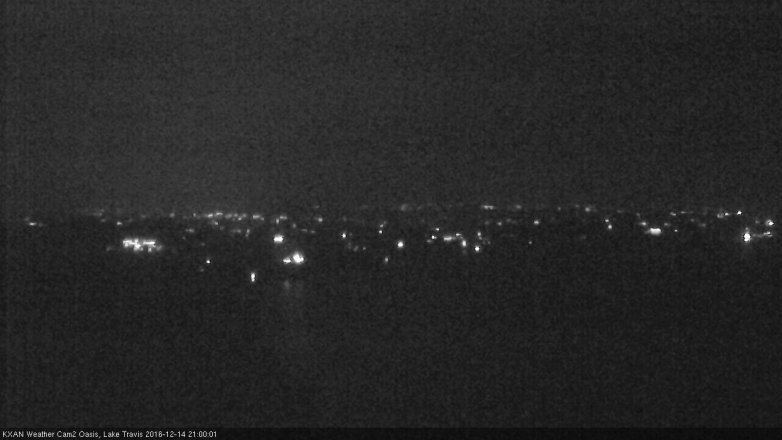 Lake Travis webcam, December 14, 2016 8:10 PM CT