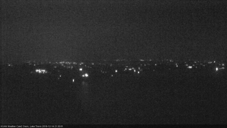 Lake Travis webcam, December 14, 2016 8:40 PM CT