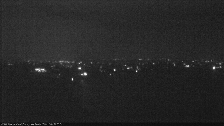 Lake Travis webcam, December 14, 2016 9:25 PM CT