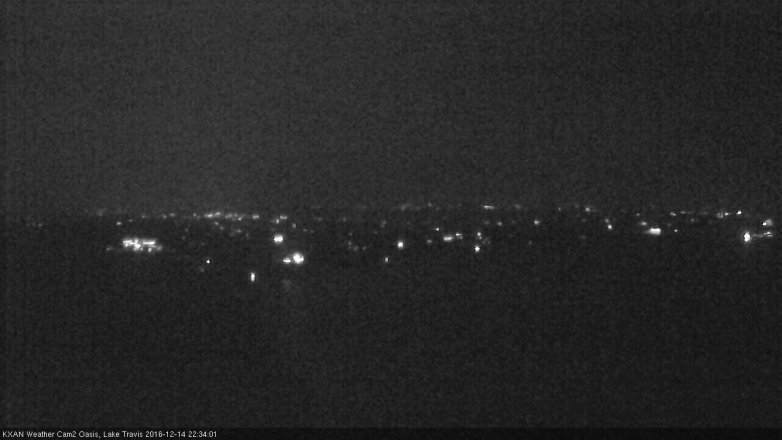 Lake Travis webcam, December 14, 2016 9:50 PM CT