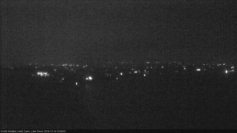 Lake Travis webcam, December 14, 2016 10:15 PM CT