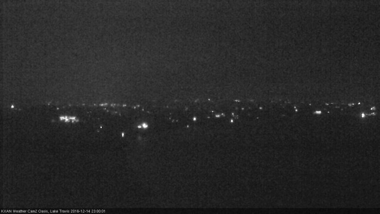 Lake Travis webcam, December 14, 2016 10:25 PM CT