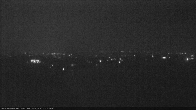 Lake Travis webcam, December 14, 2016 10:55 PM CT